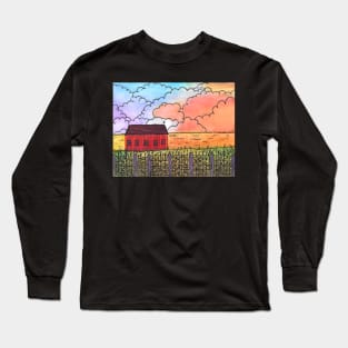 Farmer's Field at Sunset Long Sleeve T-Shirt